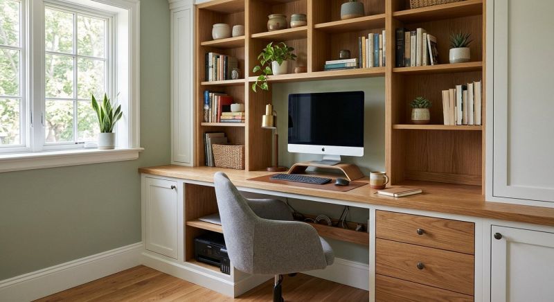 Built In Desk Installation in Fairfax, VA