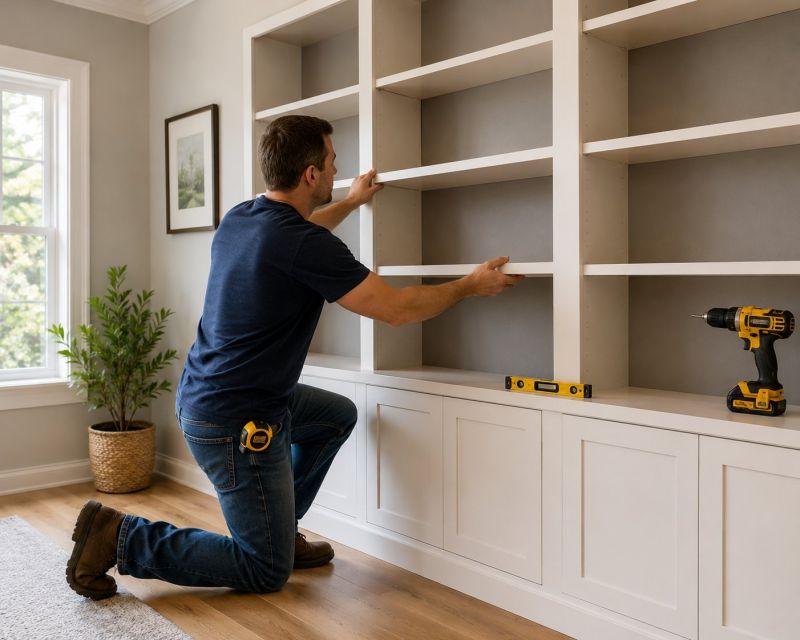 Custom Bookcase Installation in Frederick, MD