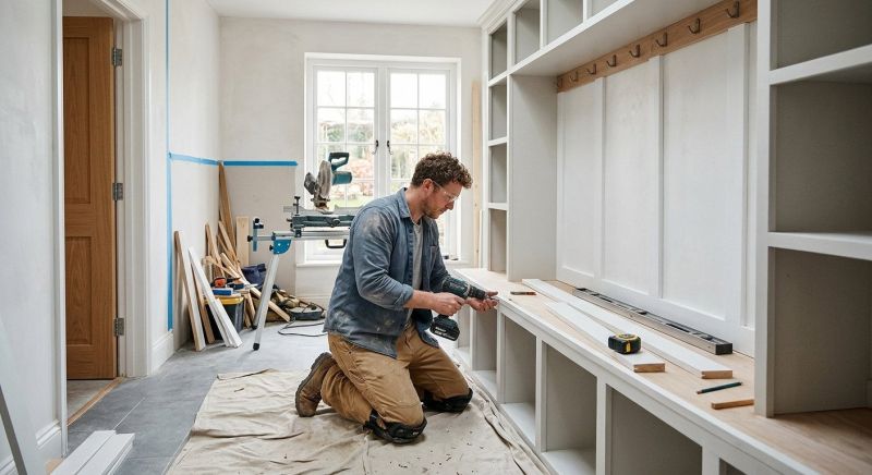 Mudroom Shelving Installation in Fairfax, VA