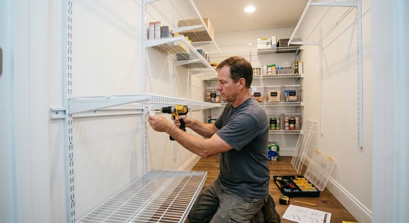 Overhead Shelving Installation in Annapolis, MD